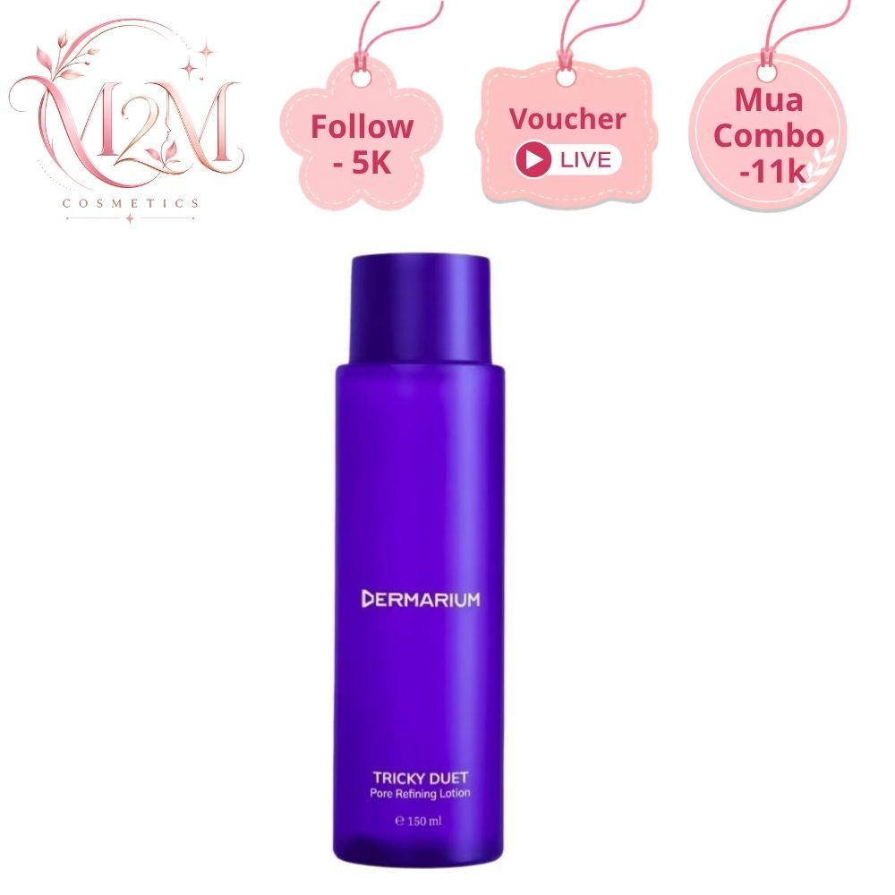 Tây da chết hóa học Dermarium Tricky Duet 2% Salicylic Acid (BHA) dạng toner, giảm dầu mụn ẩn