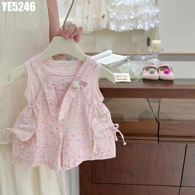 Set Áo Sát Nách Nhiều Màu Yếm Quần Cho Bé Gái 1-6 Tuổi MINTSCLOSET Quảng Châu - YE5186 YE5237