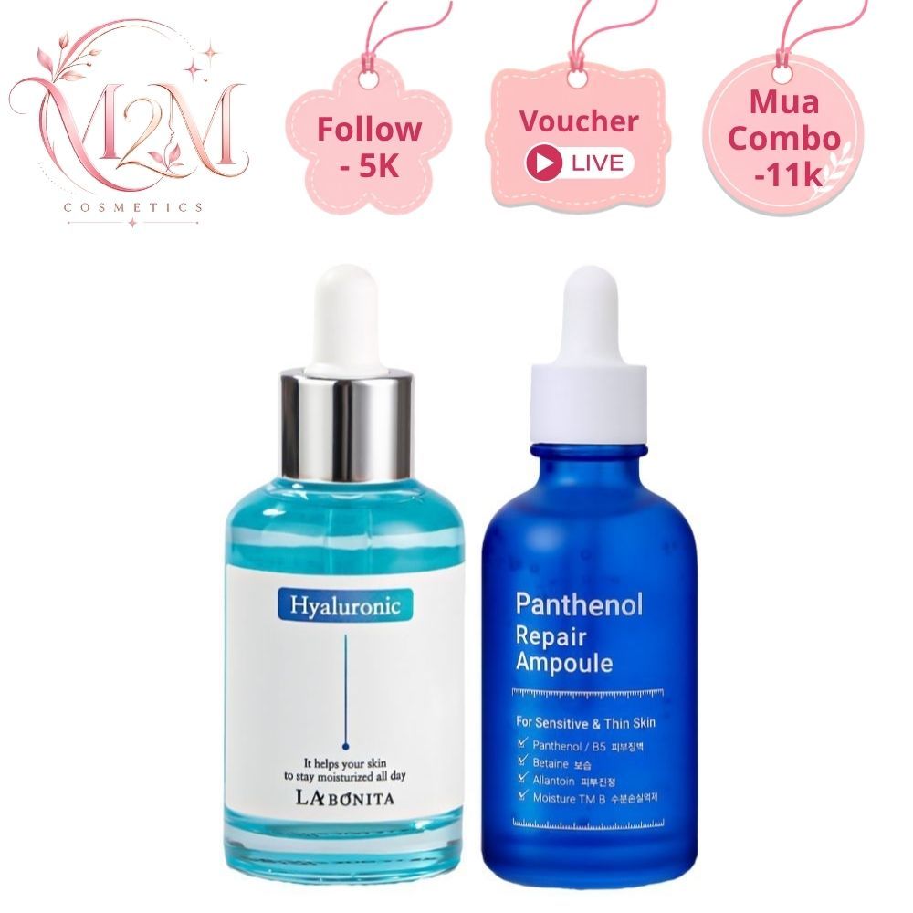 Serum LABONITA vital hyaluronic acid HA, B5 Panthenol Repair Ampoule tinh chất dưỡng ẩm, phục hồi