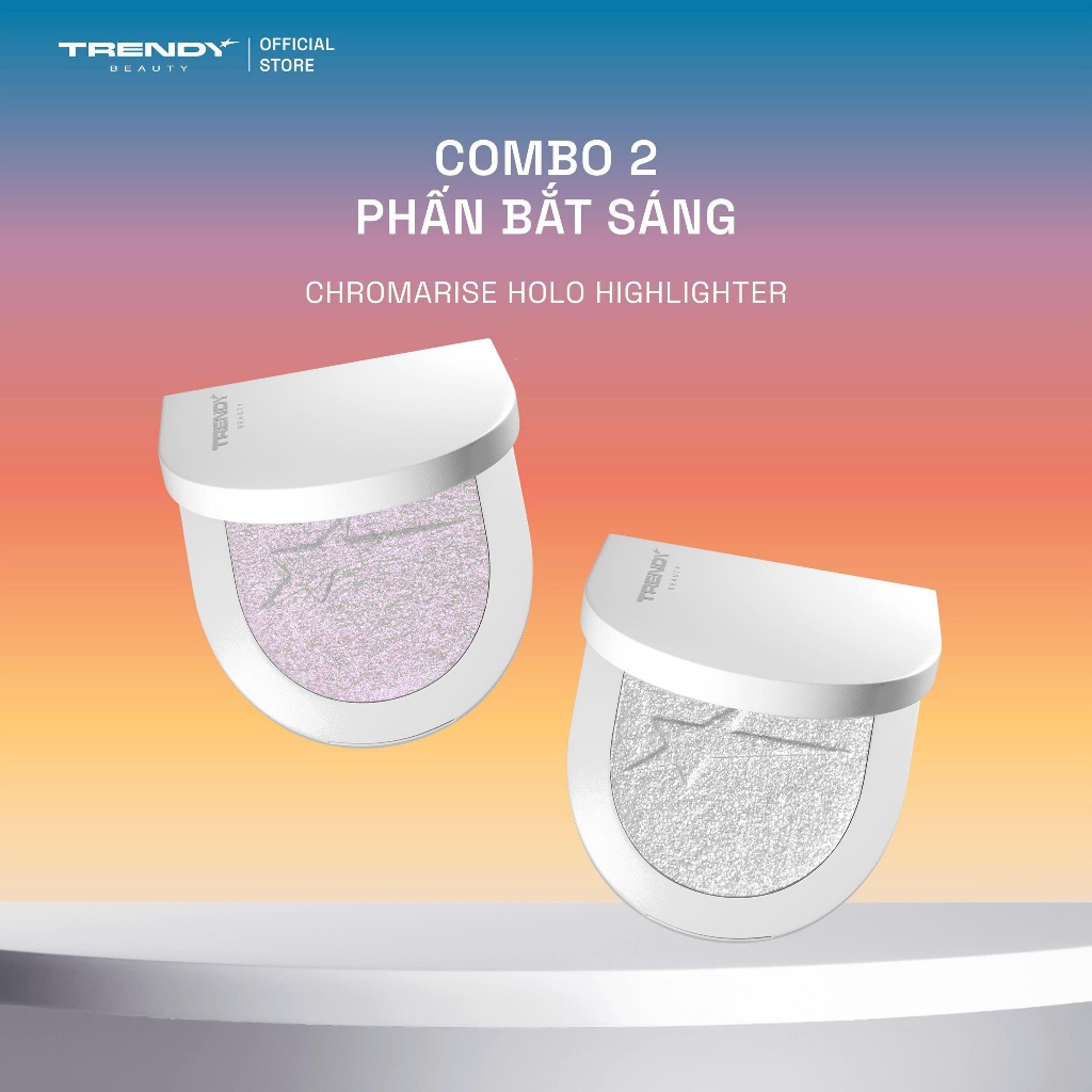 [Combo Tự Chọn] Phấn Bắt Sáng TRENDY BEAUTY Chromarise Holo Highlighter, Hiệu Ứng Glow Đa Chiều
