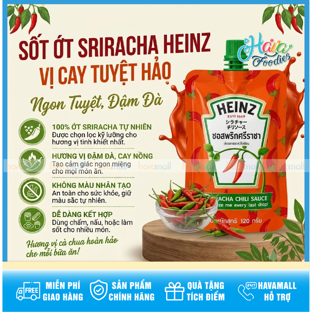Tương Cà / Tương Ớt Heinz Dạng Túi – Heinz Squeeze Pouch Sauce