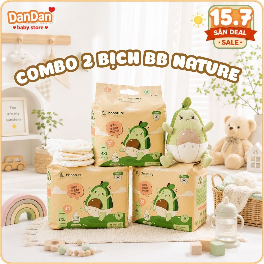 Bỉm BB NATURE CLASSIC / COMBO 2 BỊCH Bỉm không quà