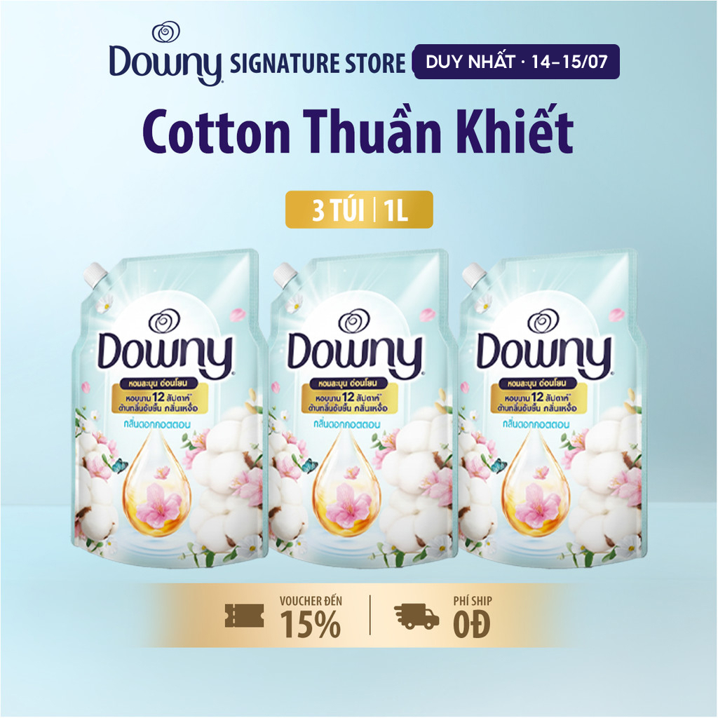 Combo 3 Nước Xả Vải Downy Nhiều Mùi Hương 1L