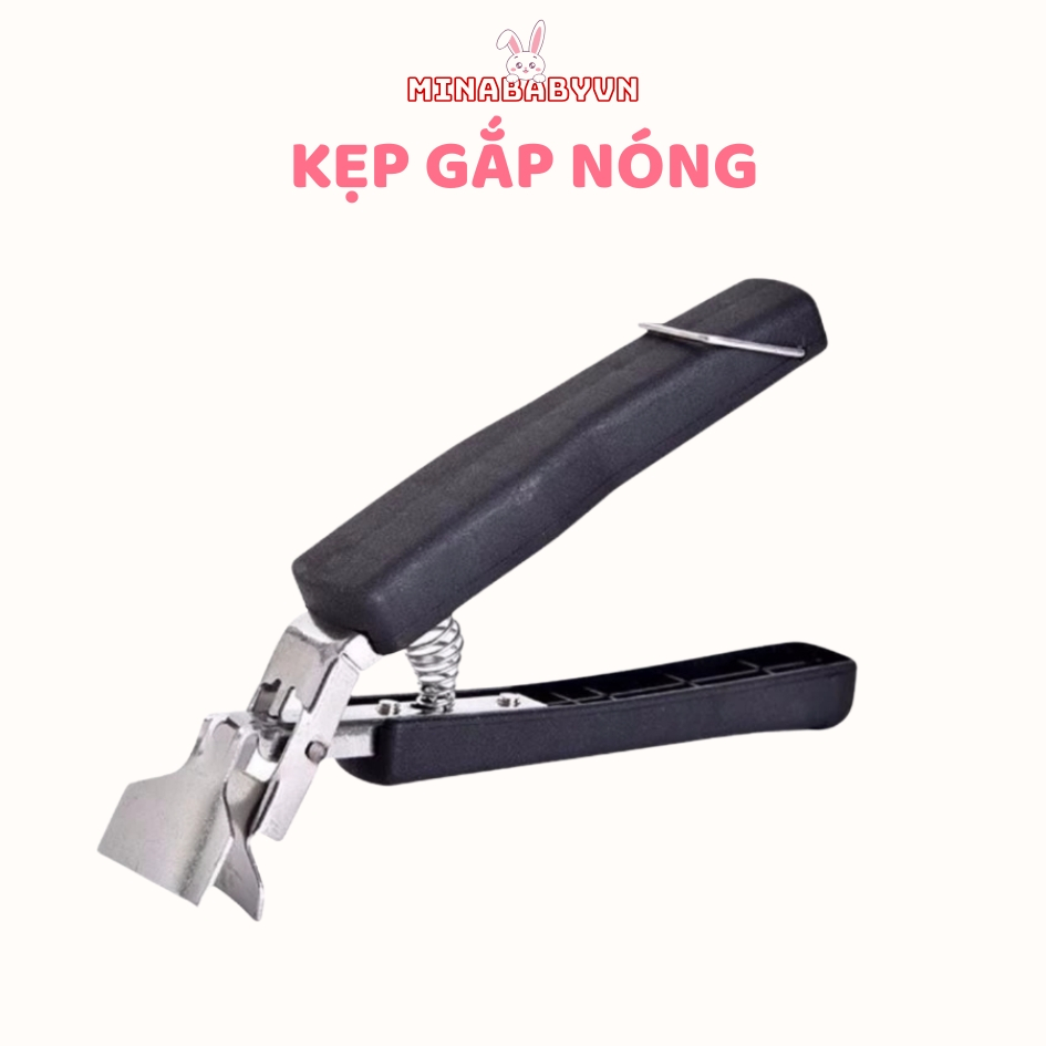 Kẹp  Gắp Nóng Lấy Bát Đĩa Nóng Cán Nhựa Chống Nóng An Toàn Chắc Chắn Minababyvn, Dụng cụ gắp nóng có
