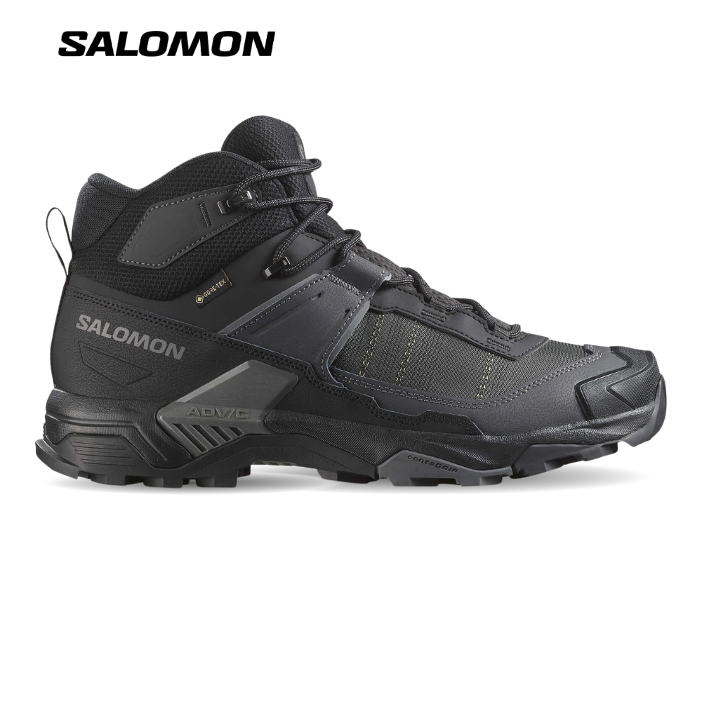 Salomon Nam X Ultra 5 Mid Gore-Tex Giày Hiking Black/Asphalt/Castlerock L47754200