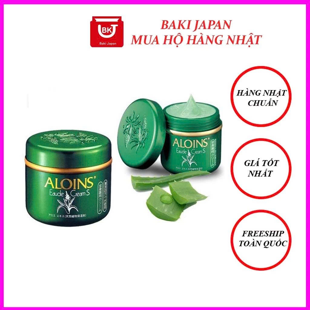[ HÀNG CHÍNH HÃNG ] Kem dưỡng da lô hội, kem xanh lô hội aloins Nhật Bản 185g