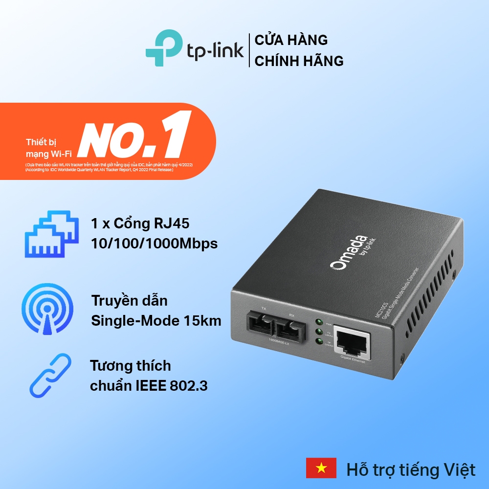Bộ Chuyển Đổi Quang Điện TP-Link MC210CS Single-Mode Gigabit