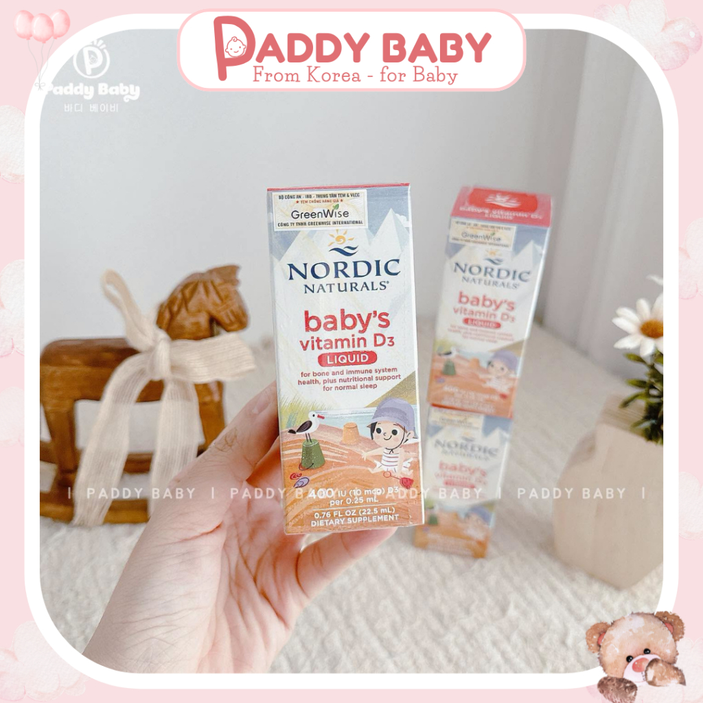Vitamin D3 Nordic Naturals Mỹ cho bé từ sơ sinh