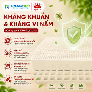 Nệm Cao Su Standard Vạn Thành, Mềm Mại Êm Ái, Nâng Đỡ Cột Sống Tối Ưu, Bảo Hành 12 Năm