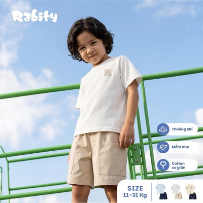 [Độc quyền Online] Set bộ ngắn tay bé trai Rabity 965.906