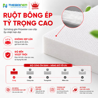 Nệm Bông Ép Vạn Thành - Vải Tricat (Màu Ngẫu Nhiên)