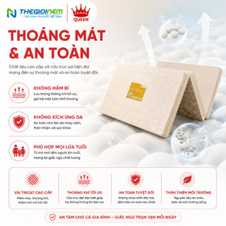 Nệm Bông Ép Vạn Thành - Vải Tricat (Màu Ngẫu Nhiên)