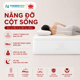 Nệm Lò Xo Túi Harmony Vạn Thành - Lò Xo Túi Độc Lập, Nâng Đỡ Đa Vùng, Độ Cao 30cm, Bảo Hành 12 Năm