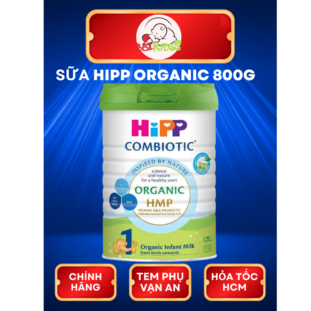 Sữa bột Hipp Organic Combiotic H1 800g, Combo sữa Hipp 1