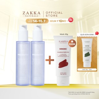 Combo 2 Gel Rửa Mặt Sạch Bụi Mịn Probiotic Anti-Pollution Radiance Amino Gel Zakka Naturals 150ml