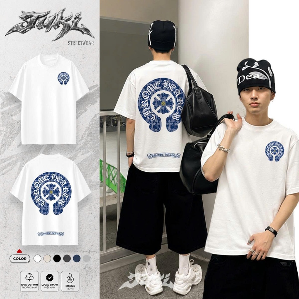 Áo Thun Unisex SAINT CREST TEE Oversize Form Rộng Tuki Streetwear