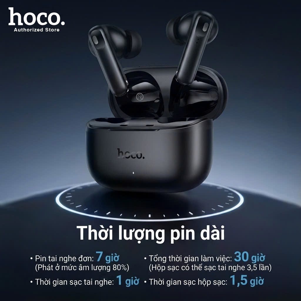 Tai nghe Bluetooth Hoco EQ30 Nhét Tai Không Dây V6.0 - Pin Bền 7 Tiếng Kèm Vỏ Silicon Cao Cấp Chống Va Đập - chính hãng | BigBuy360 - bigbuy360.vn