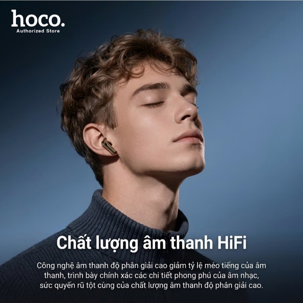 Tai nghe Bluetooth Hoco EQ30 Nhét Tai Không Dây V6.0 - Pin Bền 7 Tiếng Kèm Vỏ Silicon Cao Cấp Chống Va Đập - chính hãng | BigBuy360 - bigbuy360.vn