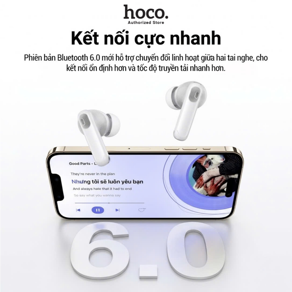 Tai nghe Bluetooth Hoco EQ30 Nhét Tai Không Dây V6.0 - Pin Bền 7 Tiếng Kèm Vỏ Silicon Cao Cấp Chống Va Đập - chính hãng | BigBuy360 - bigbuy360.vn