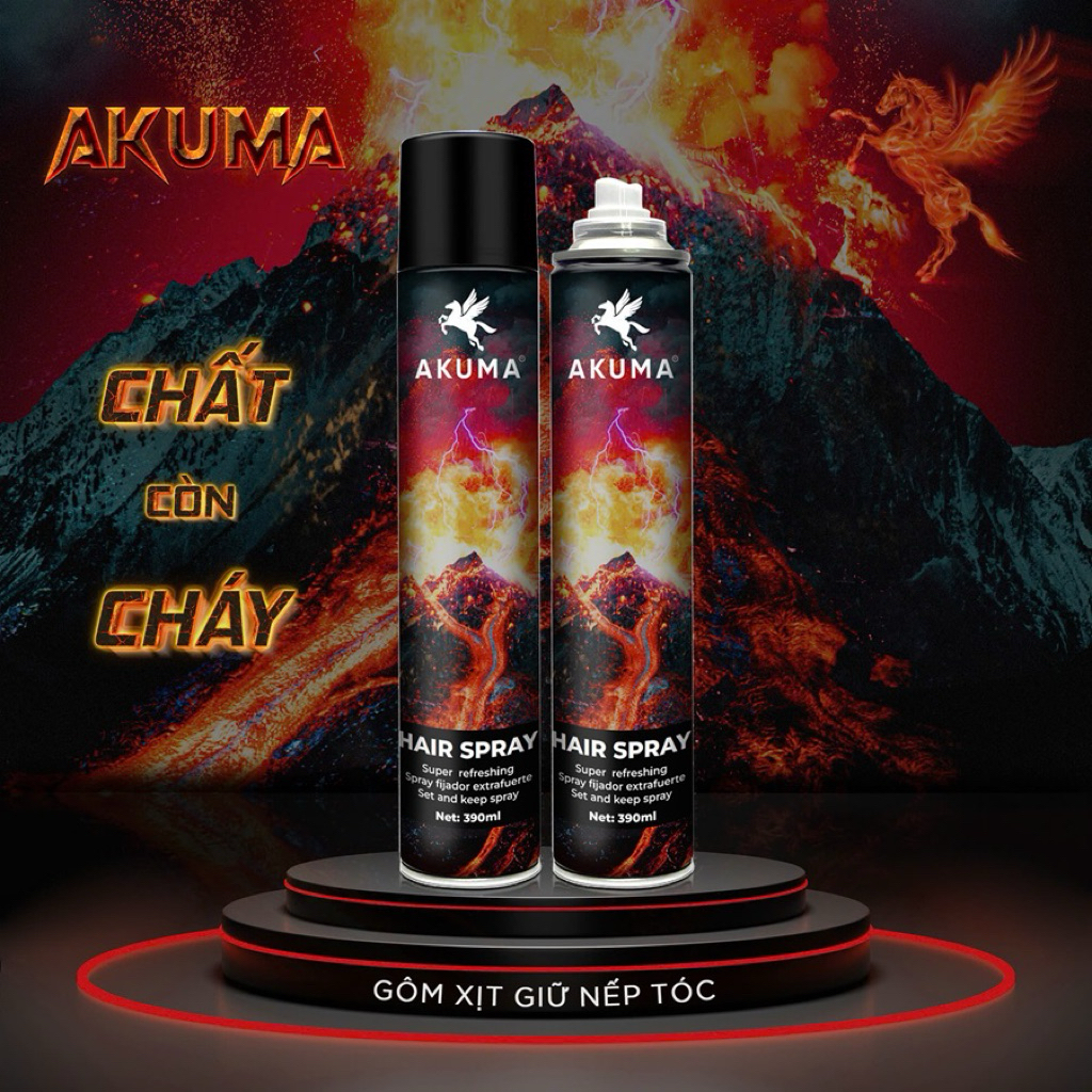Gôm Xịt AKUMA SPRAY 390ml