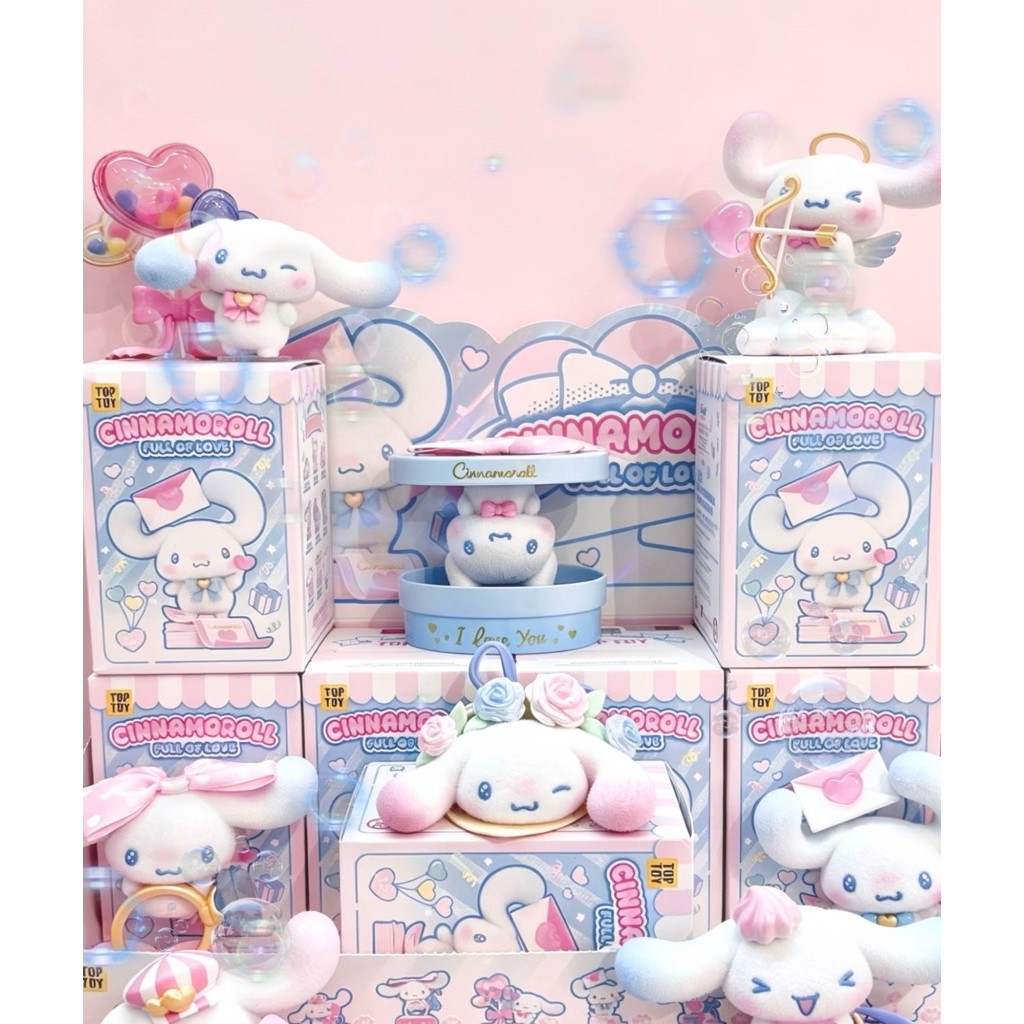 Blindbox Cinnamoroll Full of Love - Mô hình trưng bày dễ thương làm quà tặng