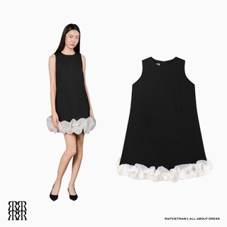 RẬP - Đầm Cổ Tròn Không Tay Phối Voan Chân Váy - PREMIER 16