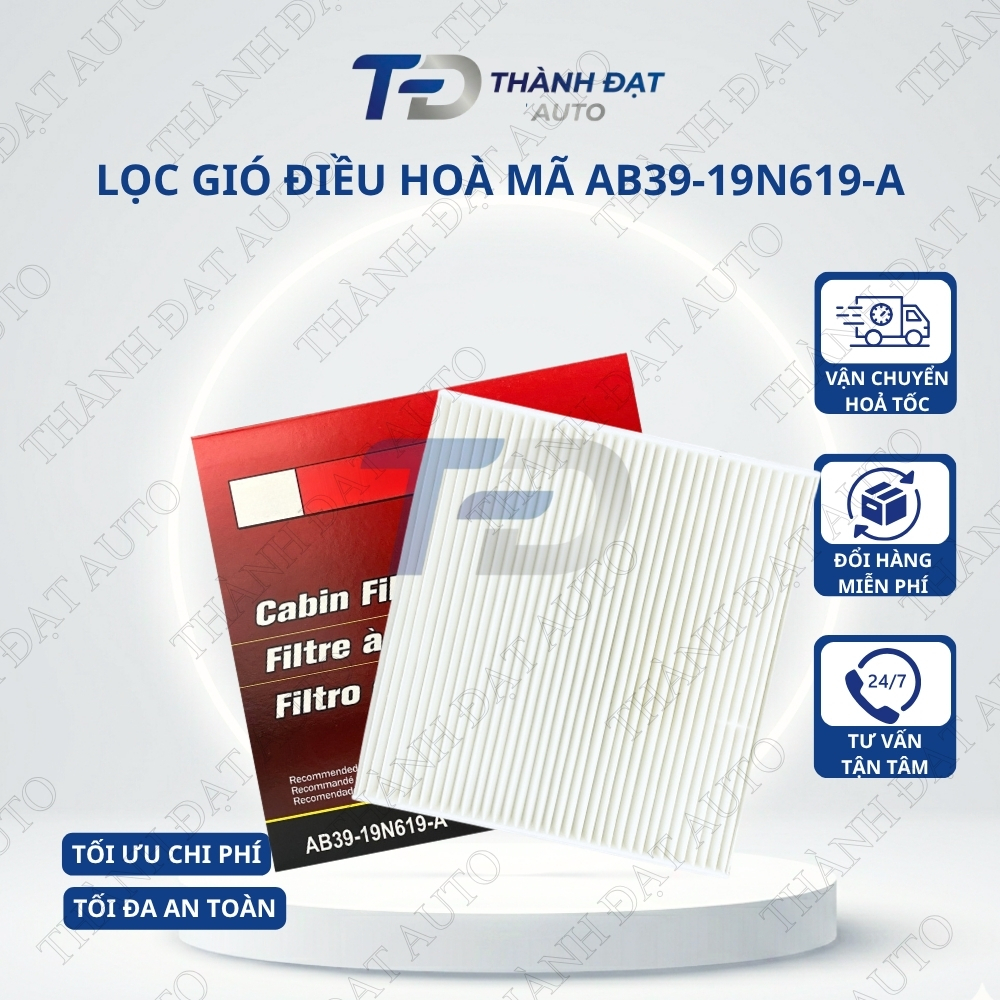 Lọc gió điều hòa, lọc gió máy lạnh, lọc gió cabin xe Ranger, BT50 (12-21), Everest (16-22) AB3919N61