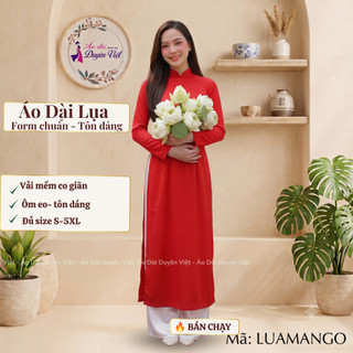 [BÁN CHẠY] Áo Dài Trắng Học Sinh Nữ Tay Dài Cổ Cao Form Chuẩn Ôm Eo Vải Dày Dặn Không Lộ Đủ Size