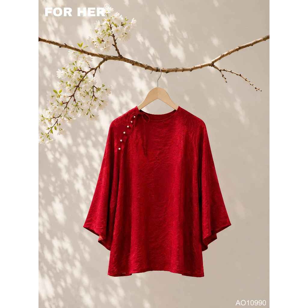 Áo nút ngọc lẻ For Her - Phong Cách Tối Giản - AO10990 AO10998 AO11036 AO11037 AO11040 AO11043 AO110
