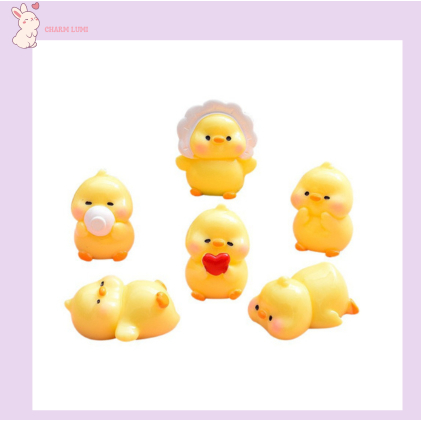 Charm Vịt Con Vàng Đáng Yêu Nhiều Tư Thế Ngộ Nghĩnh - Charm Lumi