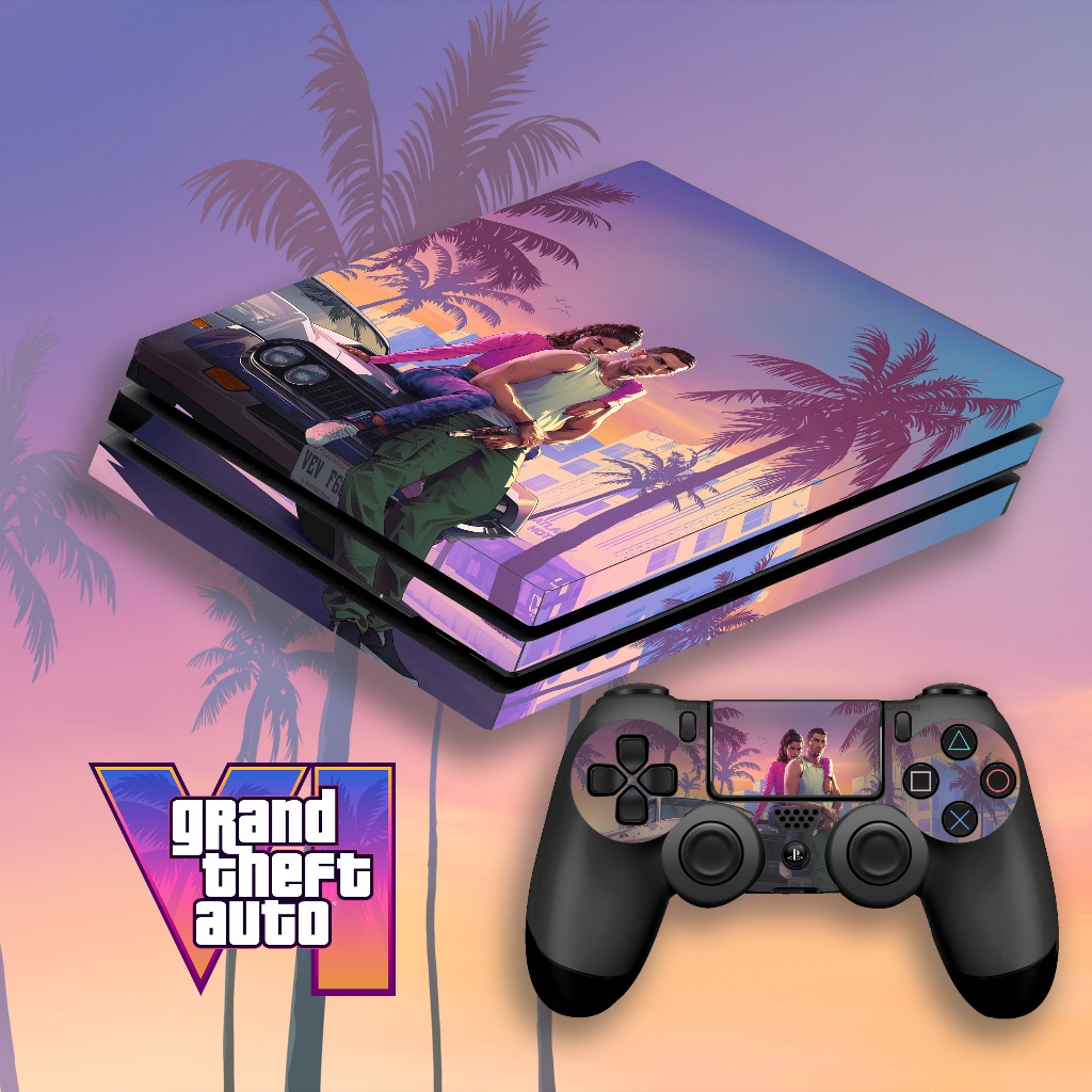 [PS4] Skin cho máy game chủ đề GTA6-VI/1