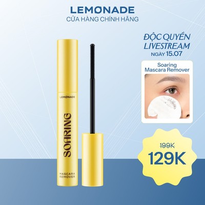 [LIVESTREAM KOL]Tẩy trang mi sạch dịu không cay mắt Lemonade Soaring Mascara Remover 6ml