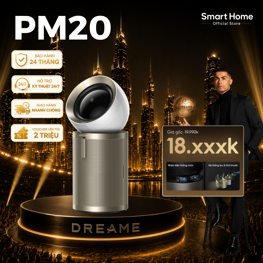 Dreame PM20/ PM10/ PM NEO | Máy Lọc Không Khí Thông Minh | Lọc 4 Lớp | Giá tốt