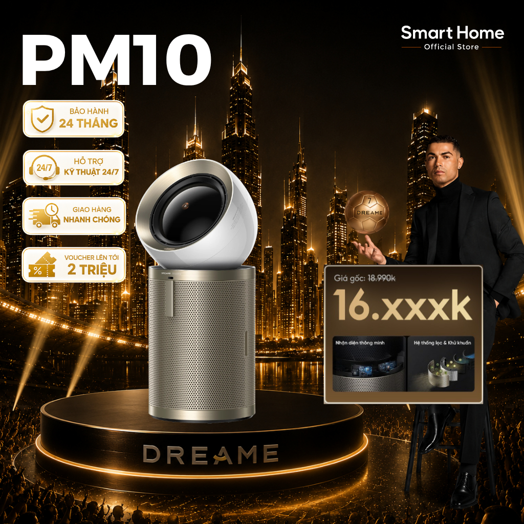Dreame PM10/ PM20/ PM NEO Máy Lọc Không Khí Thông Minh | Lọc 4 Lớp | Giá tốt