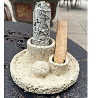 Bộ Thanh Tẩy Nhà Cửa Xô Thơm Trắng & Palo Santo, Xô Thơm Thanh Tẩy, Xông Nhà Mới, White Sage