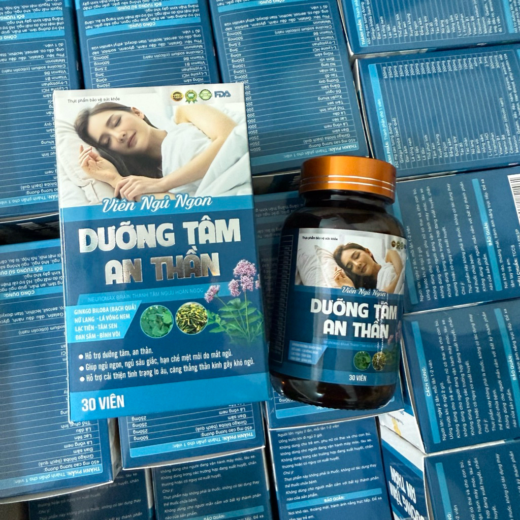 Viên ngủ ngon dưỡng tâm an thần Neuromax Brain THANH TÂM NGƯU HOÀN NGỌC Giúp an thần ngủ ngon