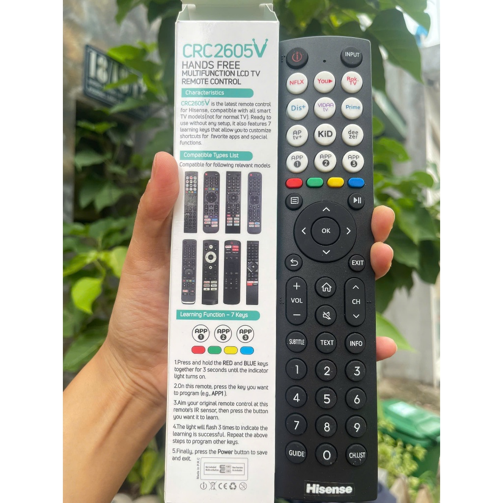 Remote tivi đa năng dành cho tivi HISENSE