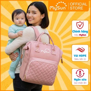 Balo bỉm sữa cho mẹ và bé giữ nhiệt cao cấp chính hãng MySun Caro