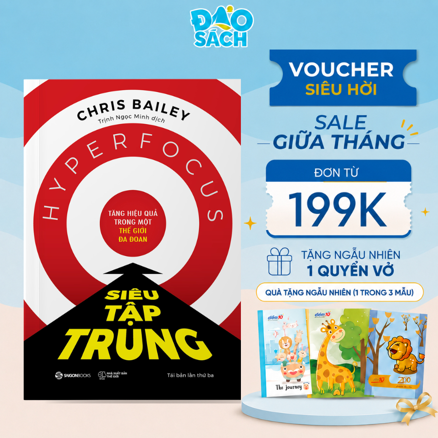 Sách - Siêu Tập Trung (Hyperfocus) - Chris Bailey (Tái Bản)