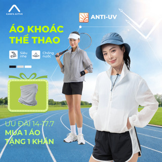 Áo khoác gió chống nắng nữ mỏng nhẹ kháng nước, antiUV chất liệu mềm mát CANIFA 6OT26S006