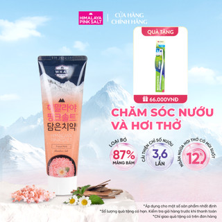 Kem đánh răng Muối Hồng Himalaya hương hoa bạc hà thơm mát suốt 12 giờ 100g