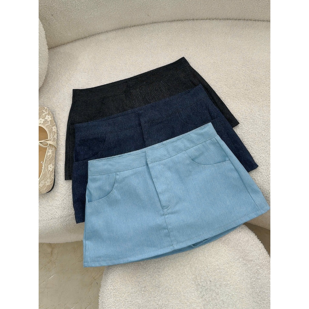 CHÂN VÁY NGẮN GÀI KHUY - CV 01, SIZE SML HÀNG SẴN, CẠP TRỄ