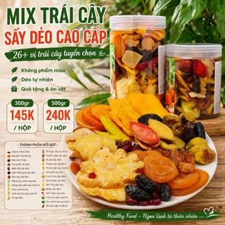 MIX ĐỦ MÓN TRÁI CÂY SẤY DẺO VILIFARM| Snack Healthy Ăn Vặt Eat Clean Giảm Cân Ít Đường