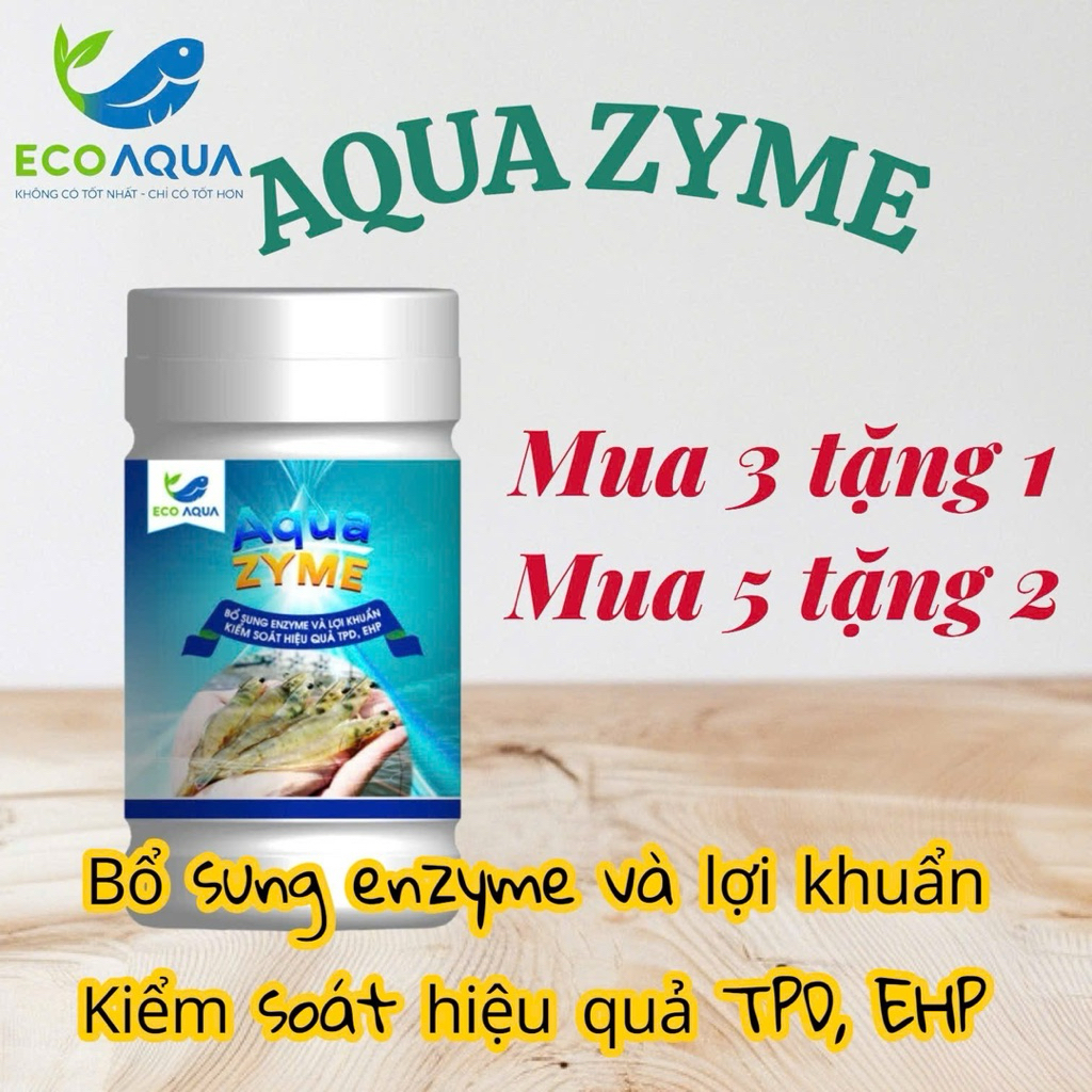 [Mua3+1,5+2] AQUA ZYME - Hỗ trợ bổ sung enzyme và lợi khuẩn giúp kiểm soát hiệu quả TPD, EHP.