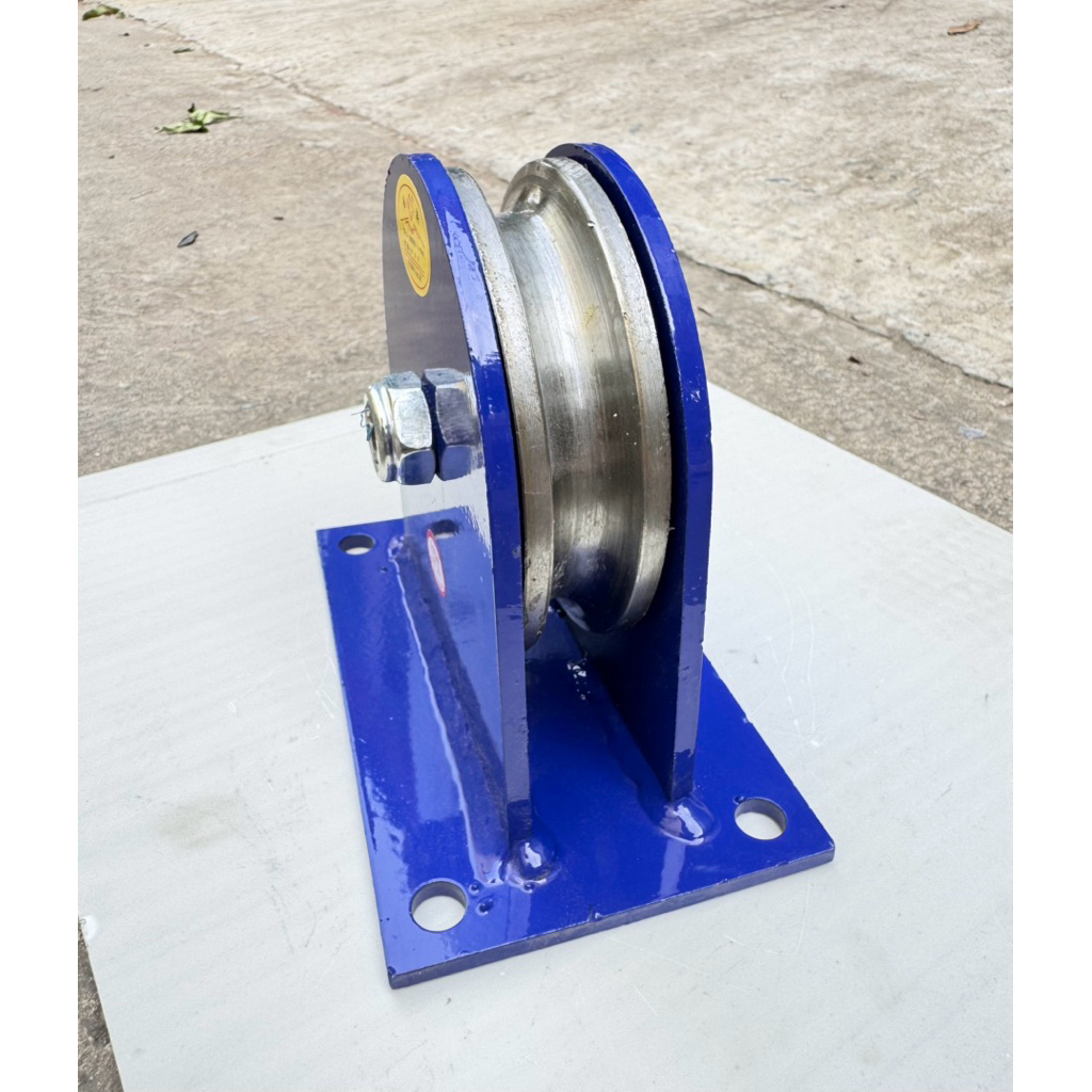Buli treo cáp 2 tấn, bánh xe thang hàng, ròng rọc cố định có rãnh
