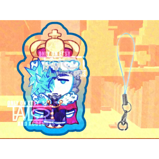 Cruel King | Block Tales Roblox ( Epoxy Clear Acrylic Keychain )