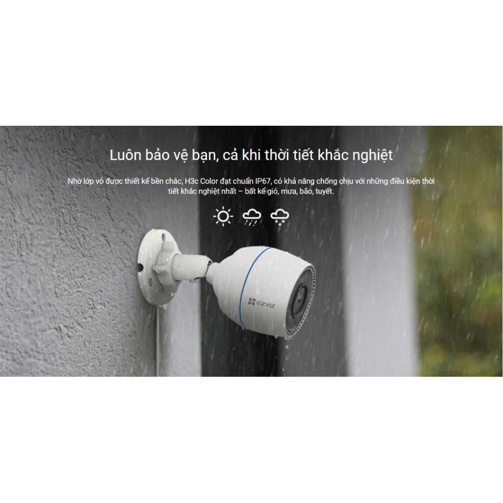 Camera Ezviz H3C xen Màu Đêm