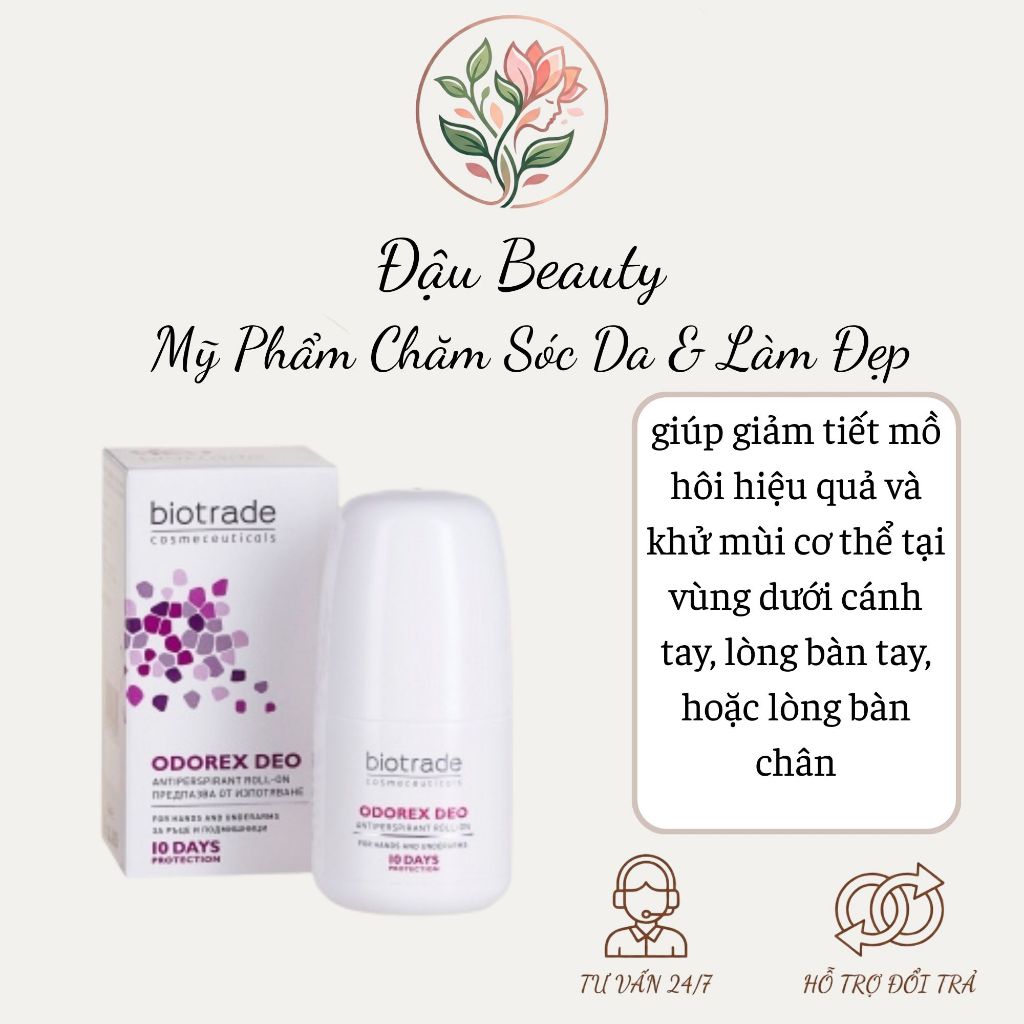 ￼Lăn Khử Mùi Biotrade Odorex Deo Antiperspirant Roll On 40ml