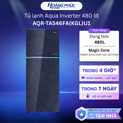 AQR-TA546FA(KGL)U1 | Tủ lạnh Aqua Inverter 480 lít AQR-TA546FA(KGL)U1 {Ship HCM 0Đ}