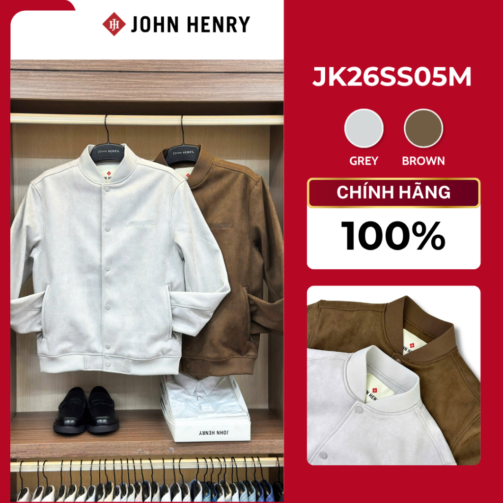 JOHN HENRY - JK26SS05M-PA  Áo Khoác Nam Thời Trang John Henry